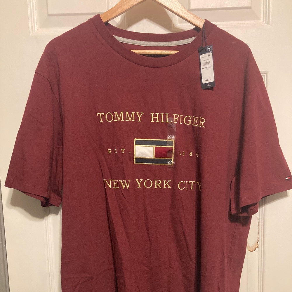 NWT TOMMY HILFIGER LOGO FRONT PRINT NEW YORK CITY T-SHIRT XXL